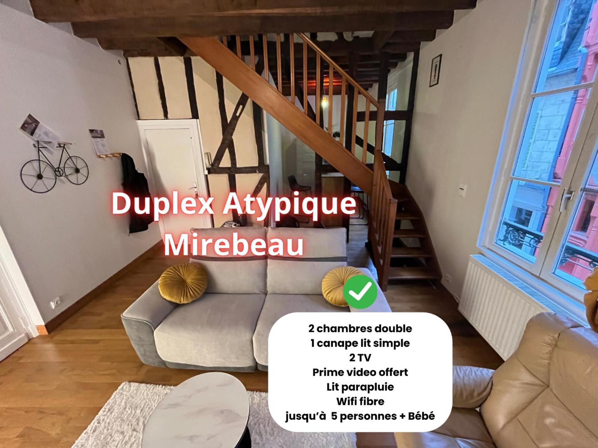 Appartement L'Atypique Mirebeau - T3 Duplex - Centre Historique à Bourges Extérieur photo